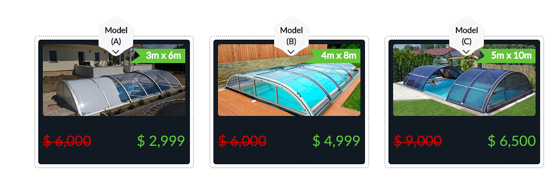 comparing different swimming pool enclosure prices